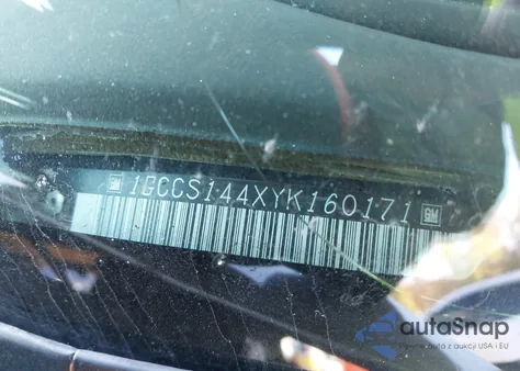 2000 Chevrolet S-10 Ls из США, поврежденный, VIN 1GCCS144XYK160171